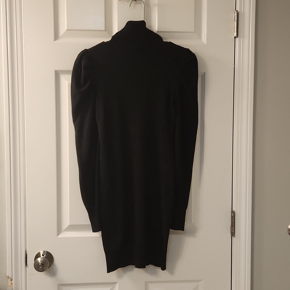 Black Turtleneck Sweater Dress - Picture 4 of 4